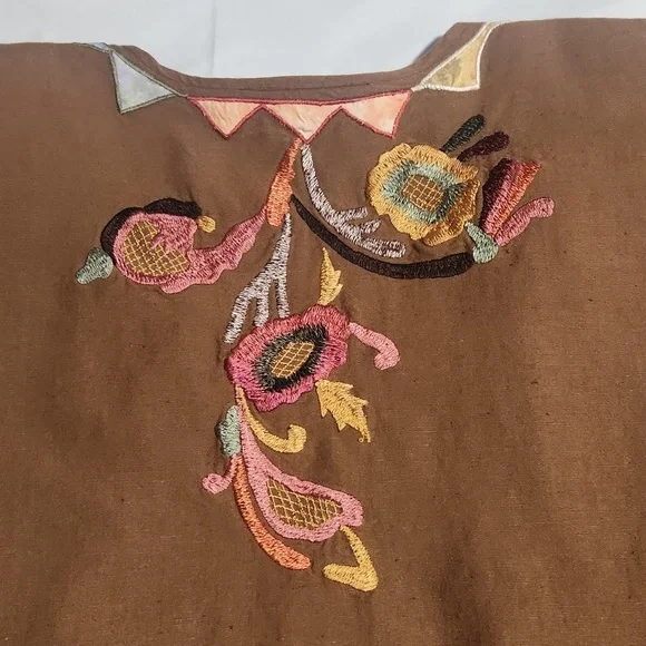 INDIGO MOON Brown Embroidered Women's Jacket. Size 2X. - Picture 6 of 11